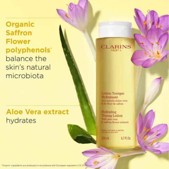 CLARINS HYDRATING TONING LOTION FOR NORMAL TO DRY SKIN 200ML / 6.7 OZ SELAED - Picture 4 of 4